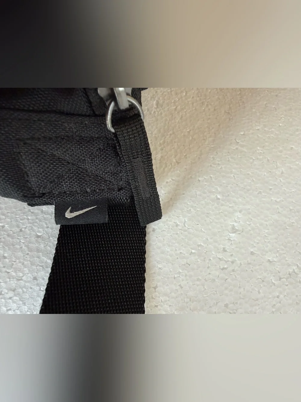 Nike Black crossbody with White Swoosh Logo